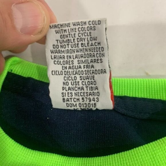 Tuff Guys Boys Navy & Green Basketball Graphic Tank Top Size 3T - Picture 4 of 5